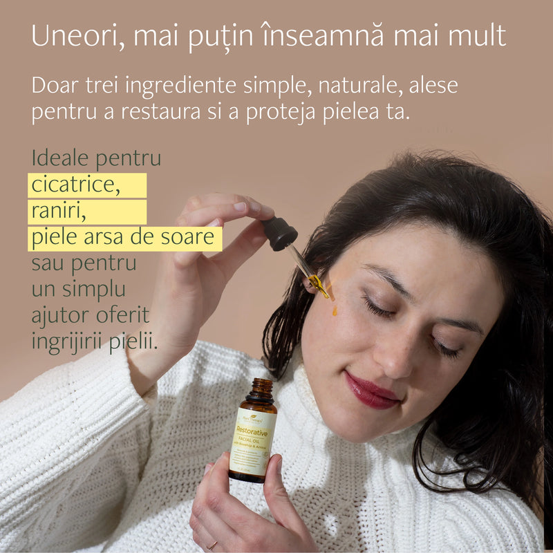 Ulei facial cu Maces si Arnica - Restorative Facial Oil with Rosehip and Arnica